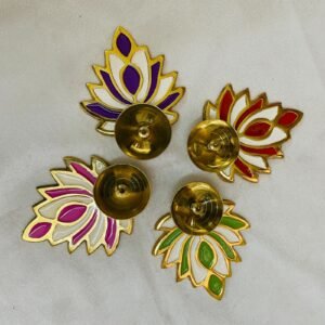 Flower Diya - set of 4